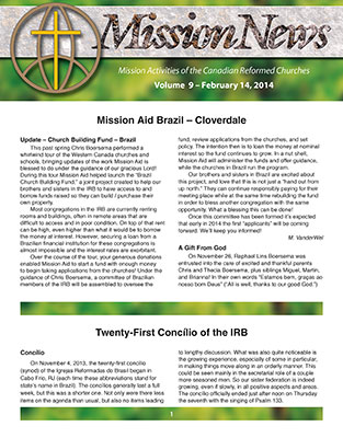 Download Mission News Volume 9 - February 14, 2014